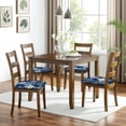 thumbnail image 6 of Pioneer Flower Seat Covers for Dining Room Chairs Set Of 4,Stretch Printed Washable Chair Seat Cover with Elastic Ties and Button,Removable Waterproof Couch Cushion Covers, 6 of 6