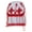 White & Red, variant on lanema Spooky Knitted Beanie Hat Bleeding Ghost Balaclava Hat Costume Party Ghost Party Hats