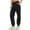 Black, variant on Female Women Pants Casual Sweatpants Women Wide Leg Petite Womens Cargo Sweatpants Casual Baggy High Waisted Joggers Pants Wide Leg Streetwear with Pockets L