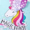 thumbnail image 5 of Hooded Towel for Toddlers 1-6 Years Boys Girls Kids Bath Pool Beach Towel Soft Absorbent Beach Poncho Unicorn, 5 of 6