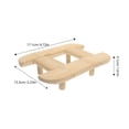 thumbnail image 2 of HONITANO 1Pcs Wooden Steamer Basket for Steaming Tamales Multi Color 17.10X13.30X4.10in, 2 of 7