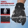 thumbnail image 3 of Guantes de invierno Pixel Panda impermeables 3M Thinsulate para hombre y mujer, 3 of 6