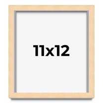 11x12 Frame Beige Real Wood Picture Frame Width 0.75 inches | Interior Frame Depth 0.5 inches |
