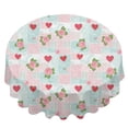 thumbnail image 2 of Pioneer Flower Floral Print Pattern Round Tablecloth 60 X 60 Inch, Wrinkle Resistant Wipeable Table Cloth for Kitchen Dining Picnic Patio Party, 2 of 6