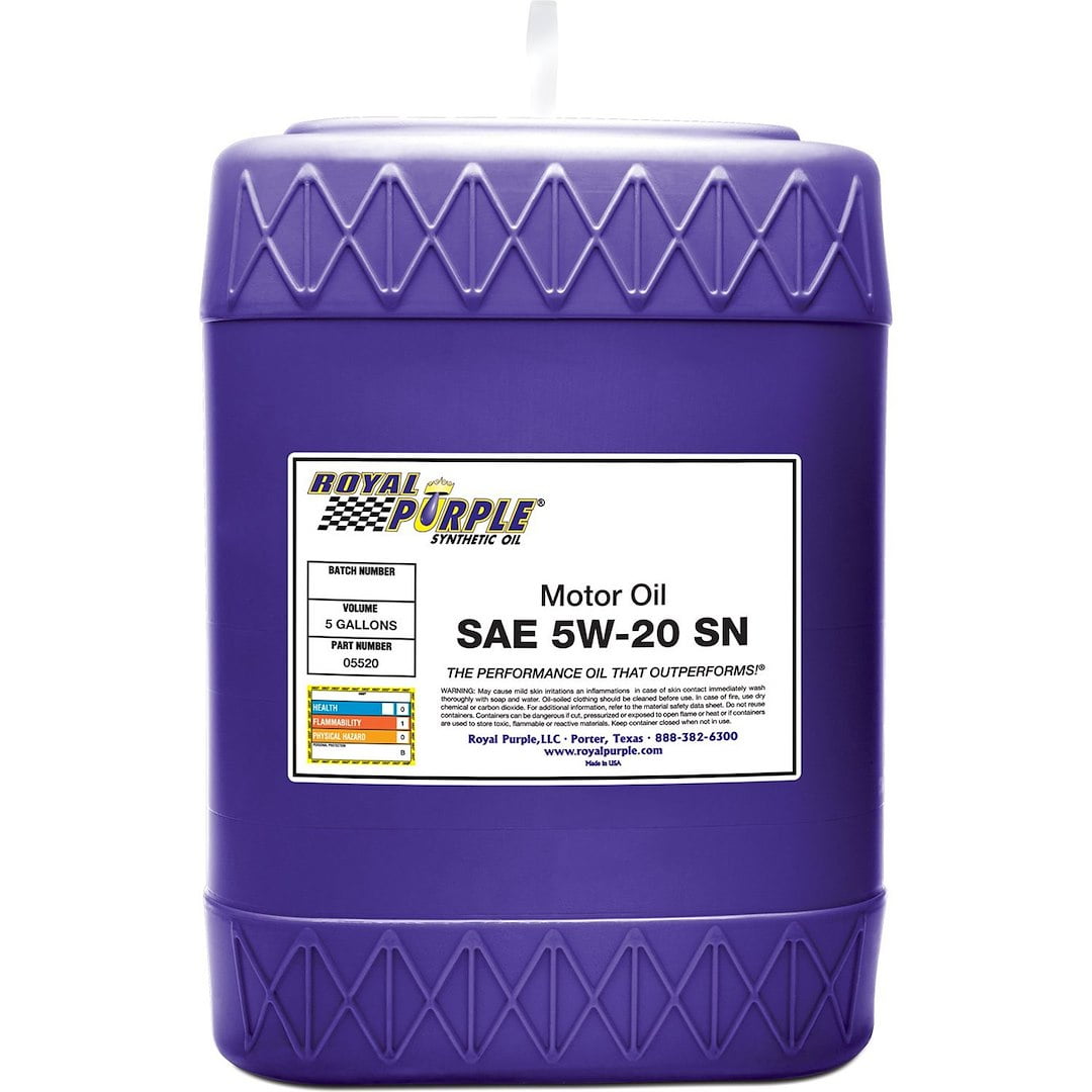 Royal Purple 05520 Oil RP Series SAE 5W-20 Synthetic 5 Gallon Pail