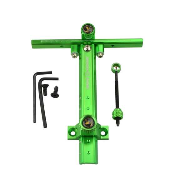 TR1007 Archery 0.059'' Recurve Bow Sight Adjustable Target Hunting Shooting Aluminum(green)