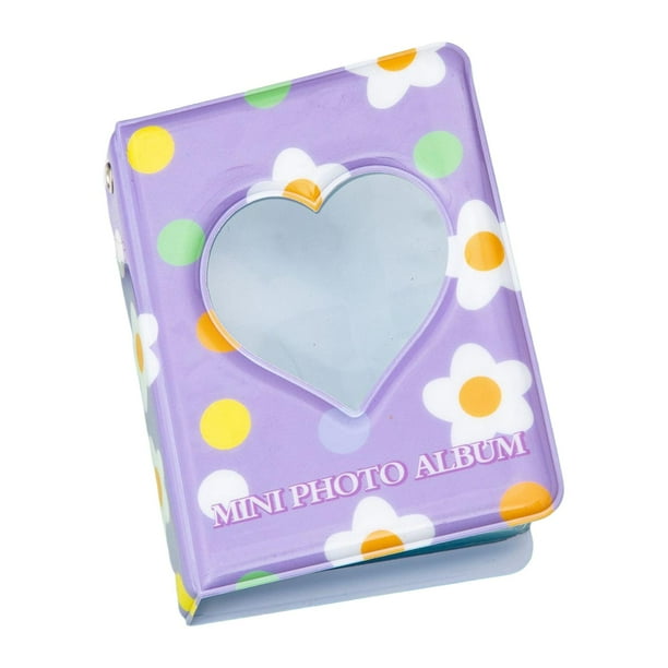 Carpeta de tarjetas fotográficas de ídolos coreanos, soporte para tarjetas fotográficas, álbum de fotos de 3 pulgadas para fotos flor con amor