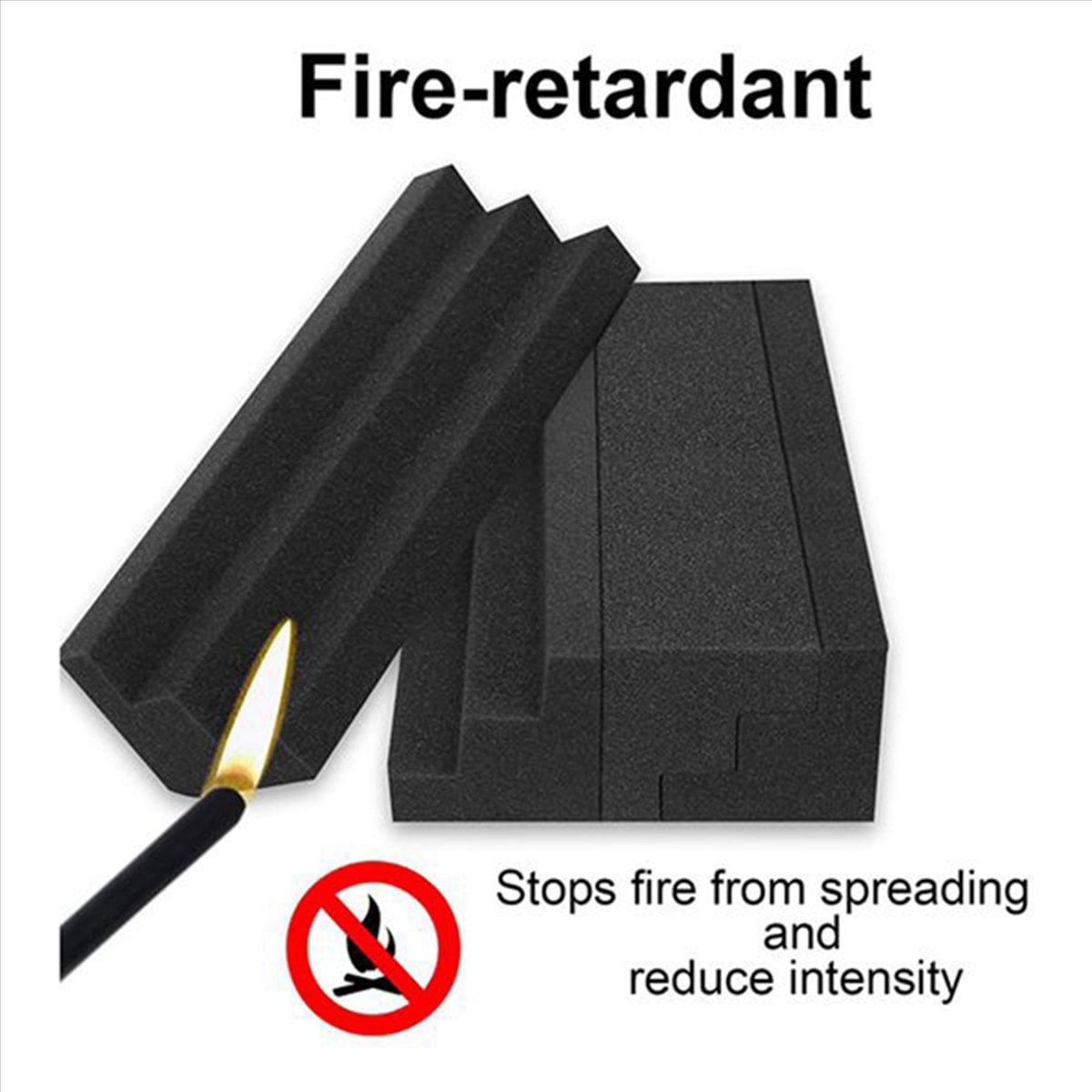 72 Pcs Bass Traps Acoustic Foam Panels Sound Proof Padding,Studio Foam for Corner Soundproofing Foam,Sound Proof Foam