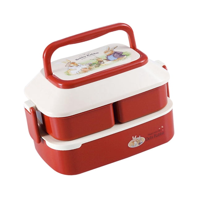 DOLITY Children Lunch Box Lightweight Food Containers for Fishing Dining Out Office REd
