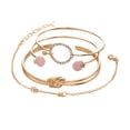 thumbnail image 1 of Fiudx Conjunto de 4 Pulseras Anudadas con Personalidad Femenina, 1 of 2
