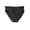 Black, variant on Cotton Plus Size Underwear for Women Mid Low Waisted Full Coverage Stretch Briefs High Cut Ribbed Breathable Soft Solid Panties