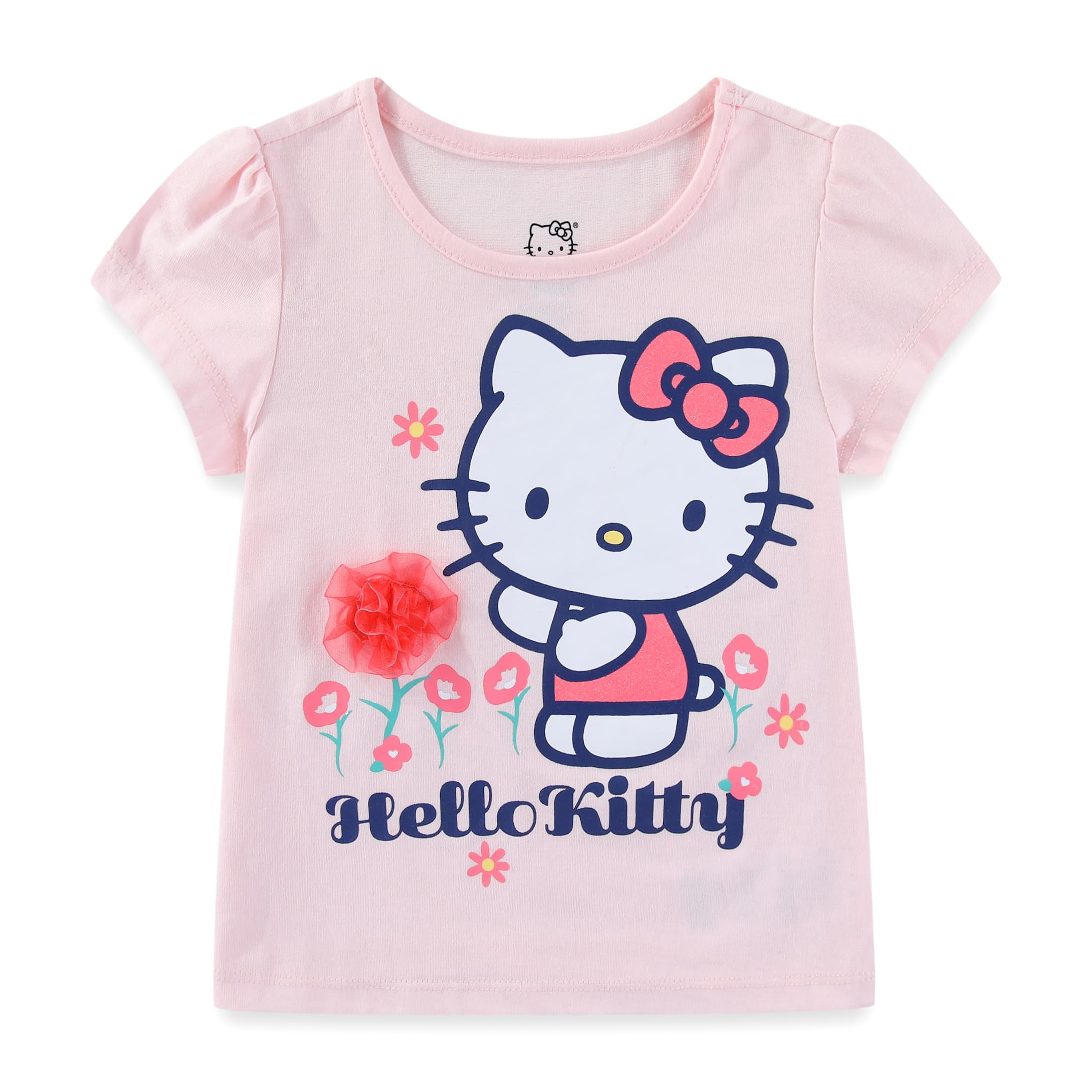 Hello Kitty Sanrio Short Sleeve Shirt and Skort Skirt Set (Girls), 2 Piece Set, Sizes 4-10