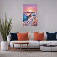 thumbnail image 5 of Inspirational Décor Santorini Motivational Poster Rise with The Light Wall Art for Office Classroom Library Study Meditation Print Poster, 5 of 8