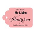 thumbnail image 1 of 100 PCS Mr & Mrs Custom Made Hang Tags Personalized Wedding Favor Gift Paper Tags, 1 of 1