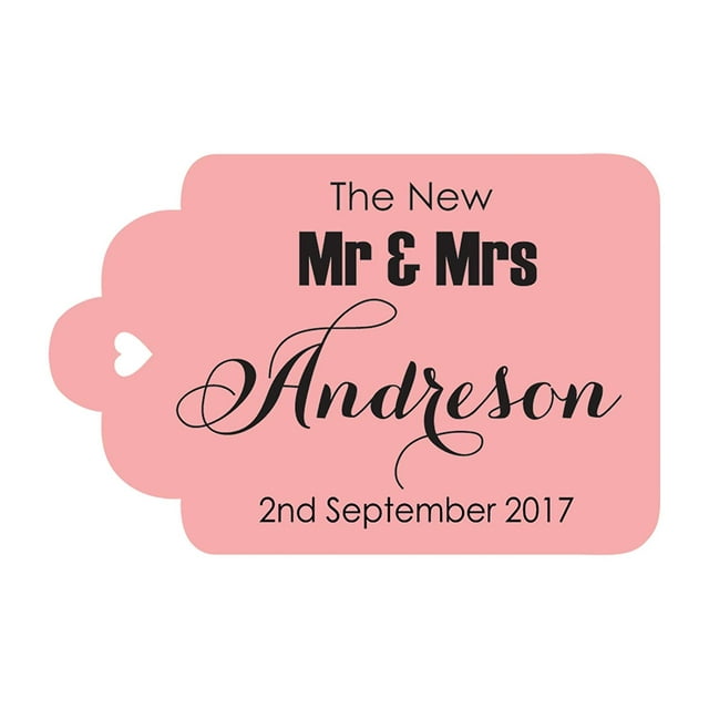 100 Pcs Monsieur et Madame Suspendus sur Mesure Tags Personnalisés Cadeau de Faveur de Mariage Papier Tags