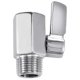 thumbnail image 2 of Shower Head Shut Off Valve, 304 Stainless Steel Mini Ball Valve NPT Thread(1/2Inch Male x 1/2Inch F, 2 of 5