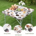thumbnail image 4 of Cartoon Dog Square Fitted Tablecloth with Elastic Edge,Square Table Cover,Washable Elastic Table Cover for Home Kitchen Party Decor 34"x34", 4 of 6