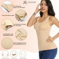 thumbnail image 3 of Women'S Seamless Shapewear Tank Top Compression Undershirt With Built-In Bra For Intimate Underwear, 3 of 6