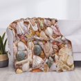 thumbnail image 3 of Fuzoiu Colorful Seashells Print Flannel Blanket,Throw Blanket,Flannel Home Decor,Fleece Bed Blankets,Cozy Soft Blanket for Bed, Sofa, Camping, and Travel-40"x30", 3 of 6