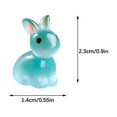 thumbnail image 5 of Moocorvic Resin Easter Bunny Tabletop Decor Glow-in-the-Dark Rabbit Figurine Easter Basket Stuffers(Blue), 5 of 9