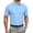 Polos 150#Light Blue, variant on WAYUTE Mens Polo Shirts Short Sleeve Lapel Button Down Solid Color Breathable Classic Fit Golf Shirt Work Business Casual Outdoor