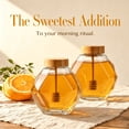 thumbnail image 7 of 2 Piece Hexagonal Honey Jar Set Clear Glass Jars with Lids, 7 of 7