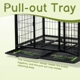 thumbnail image 6 of Pefilos 42" Heavy-Duty Dog Crate, Metal Dog Kennel and Cage with Removable Tray for Medium to Large Dogs, Black, 6 of 7