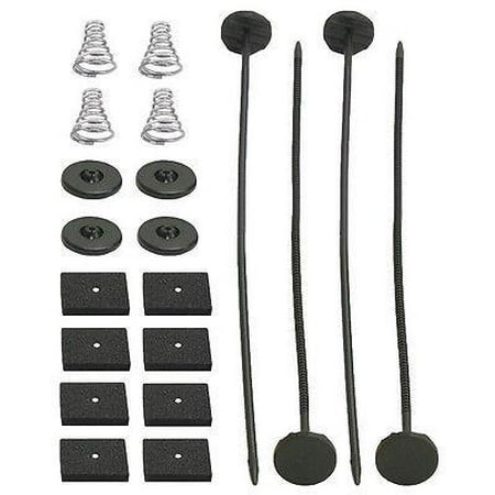 Fan Mount Kit - Single Electric Radiator Fan Tie Strap Mounting Kit Plastic Zip Ties Straps Pads