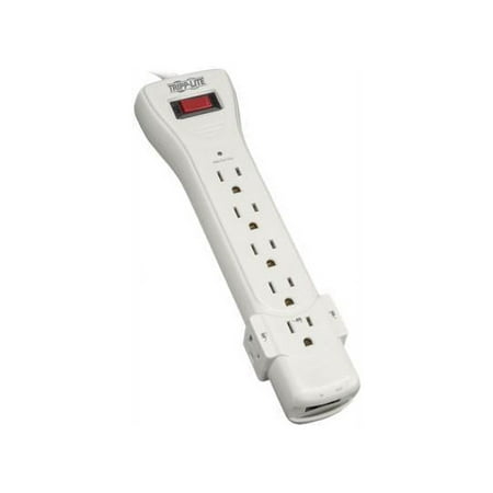 UPC: 0037332097392 | Tripp Lite SUPER6TEL12 7-Outlet Surge Protector (12ft Cord 1270 Joules Tel/DSL)