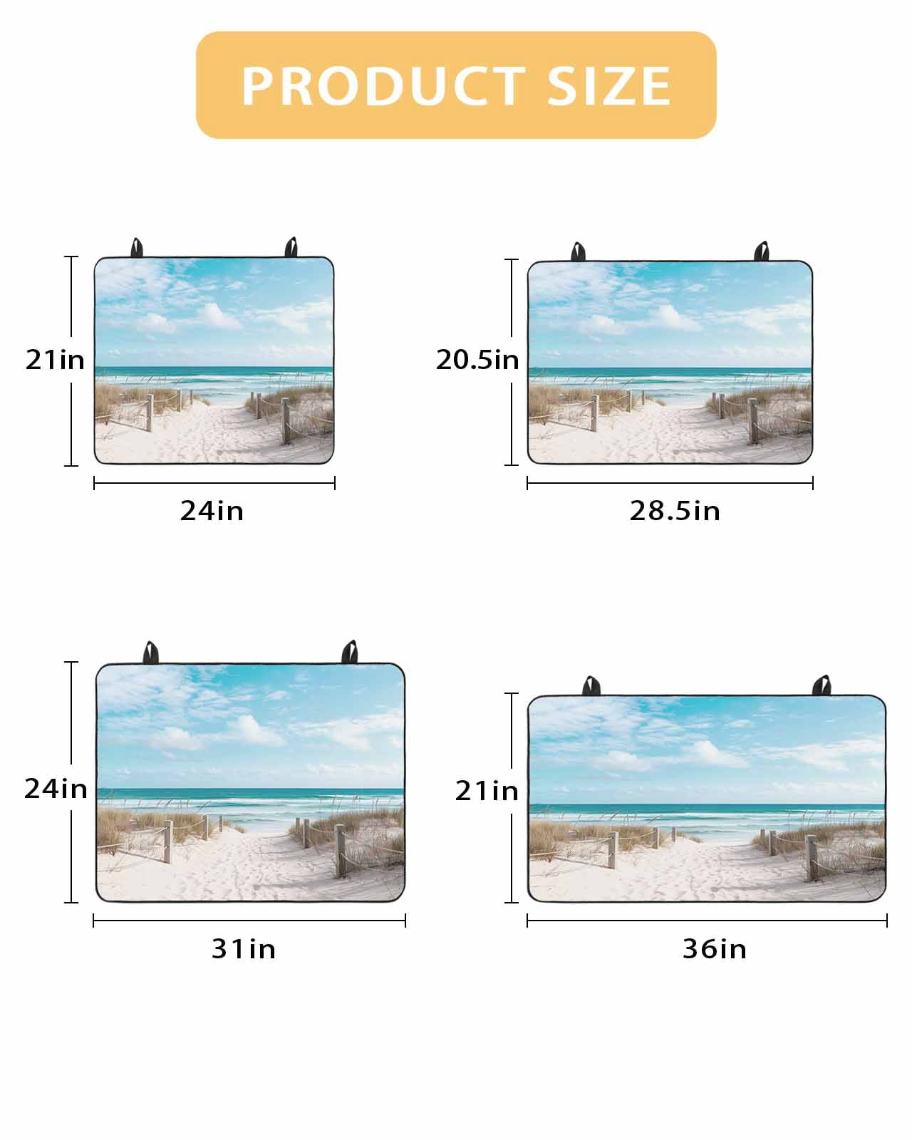 nqOlkjepod Large Induction Cooktop Protector Mat 24"x21", Summer Beach Stove Top Covers for Electric Stove, Coastal Ocean Seaside Sky Scenery Stove Burner Cover Mats, Glass Top Stove Cover