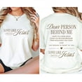 thumbnail image 2 of Dear Person Behind Me Double-Sided T-Shirt – Love Like Jesus Graphic Tee with John 15:12, Inspirational Christian Faith Gift for Men for Women, 2 of 7