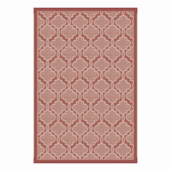 Lippert Components Tapis de Patio 2021028029 Longueur 12 Pieds x Largeur 8 Pieds; Terre Cuite; Polypropylène; Tissu Réversible; Résistant aux UV/moisissures/mildiou; Sans Oeillets/piquets