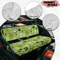 thumbnail image 6 of FKELYI St.Patrick's Day Green Shamrock Leaf Print Anti-Dust Mule Bench Seat Cover Backrest Cover UTV ATV Accessories Waterproof Powersports Seats Covers UTV Interior Decor, 6 of 7