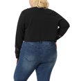 thumbnail image 3 of Agnes Orinda Plus Size Blazer Jacket for Women Mesh Long Sleeve Open Front Cropped Shrug Bolero Cardigan, 3 of 5