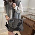 thumbnail image 4 of PVC DuPont Paper Bolso de hombro Gran capacidad Bag Casual Tote Tote Fashion Fashion Bag Bag Bols de viaje Bolso de trabajo de compras, 4 of 9