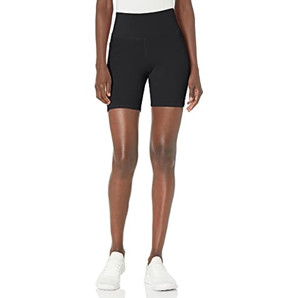 Danskin Women's Curved Contour Bike Short, Black Salt, Small