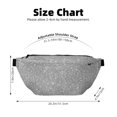 thumbnail image 3 of Naloa GlitterSilver Print Running Belts for Men Women,Running Fanny Pack with 2-Zipper Pockets,Waterproof Waist Pack for Travel Hiking Running Outdoor Sports, 3 of 8