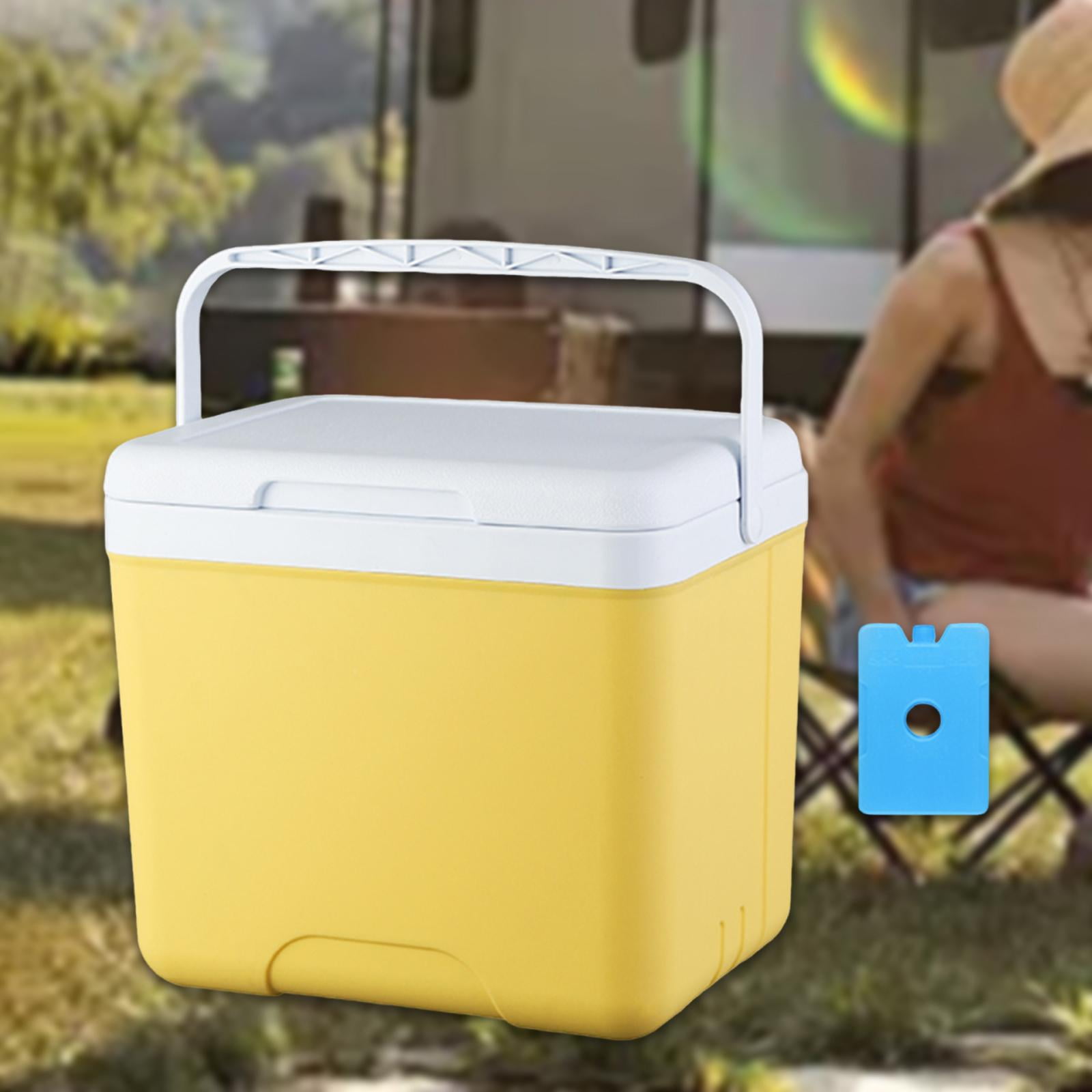 koolsoo Insulated Camping Storage Case Cooling Bucket Multifunctional Ice Chest Box Organizer for Barbecue Groceries Traveling 13L