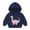 Navy, variant on Asxite Toddler Tops Long Sleeve Print Hoodie Casual Loose Fall Winter 2-7 Y