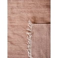 thumbnail image 3 of Rugsotic Carpets Eco-Friendly Woven Hand Woven Kilim Flat Weave Light Brown Solid Area Rug, 6'x6' Square, Antimicrobial, 3 of 6