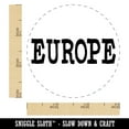 thumbnail image 2 of Europe Fun Text Self-Inking Rubber Stamp Ink Stamper - Black Ink - Small 3/4 Inch, 2 of 7