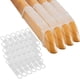 thumbnail image 1 of Empuñaduras de goma antideslizantes para colgar ropa, tiras para colgar ropa de silicona transparente, accesorios para colgar ropa para perchas de madera (200 piezas), 1 of 5
