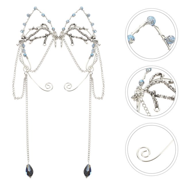 UPGRATOR 1Par Pendientes De Clip Sin Perforación Con Borlas Para Mujer Material Y