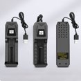 thumbnail image 4 of 1/2/4 ranuras 18650 cargador de batería de iones de litio entrada USB para batería NI-MH AA/AAA de 1,2 V, 4 of 8