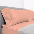 thumbnail image 2 of 6 Piece Sheet has Zipper Sheet Set, California King Size 15 Inch Deep Pocket, 800 TC, Solid Peach Color., 2 of 9
