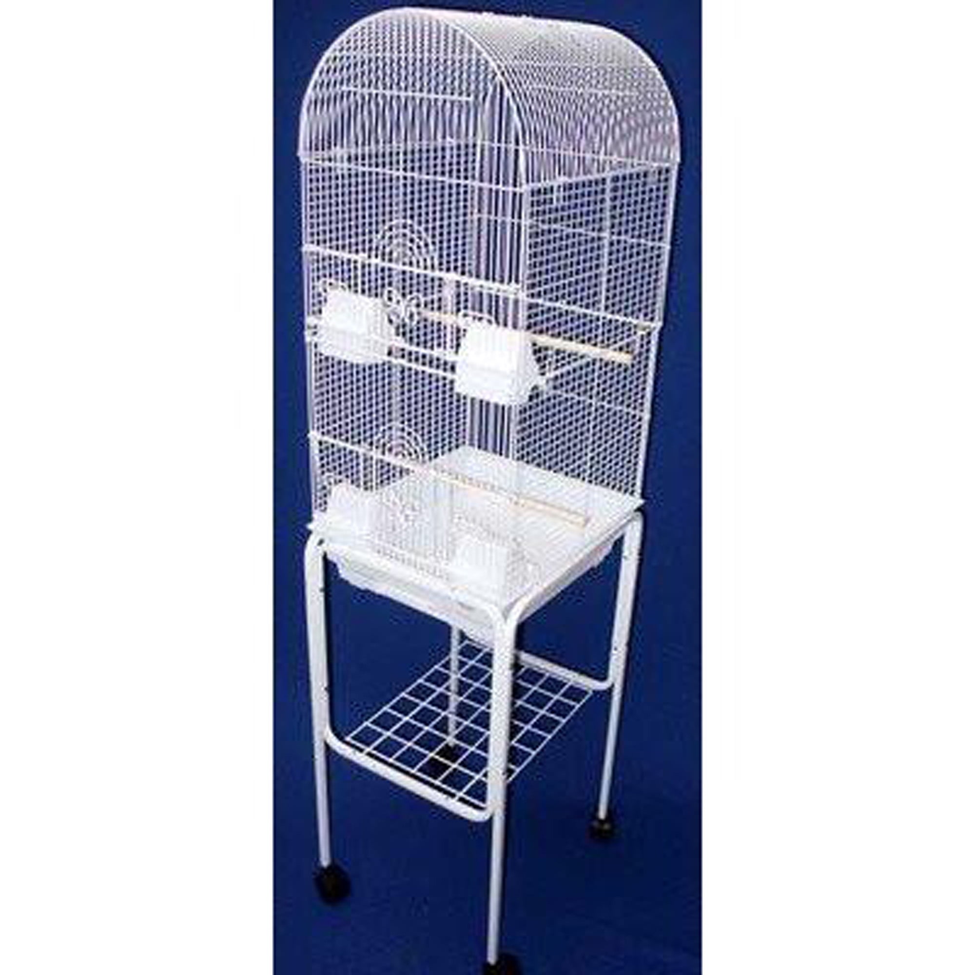 Ymlgroup 6604 3/8" Bar Spacing Tall Round 4 Perchs Bird Cage With Stand