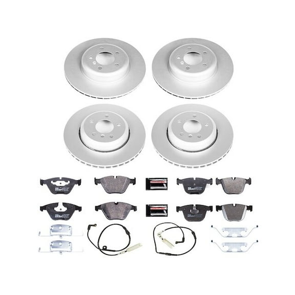 Front and Rear Brake Pad and Rotor Kit - Compatible with 2006 - 2010 BMW 650i 2007 2008 2009