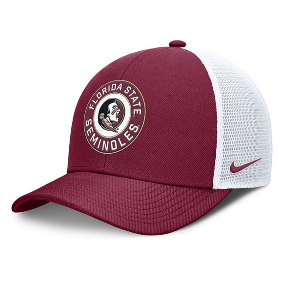 Men's Nike Garnet/White Florida State Seminoles Rise Primetime Performance Trucker Adjustable Hat