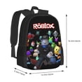 thumbnail image 3 of Roblox student backpack 17-inch large capacity backpack for primary and secondary school students, 3 of 5