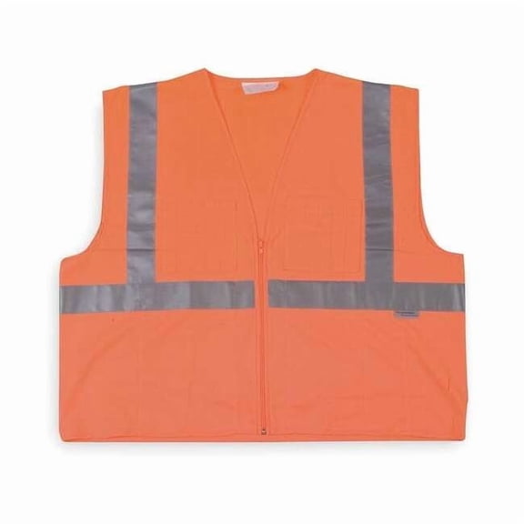 Manufacturer Varies 5XL Class 2 High Visibility Vest, Orange 5NVE8